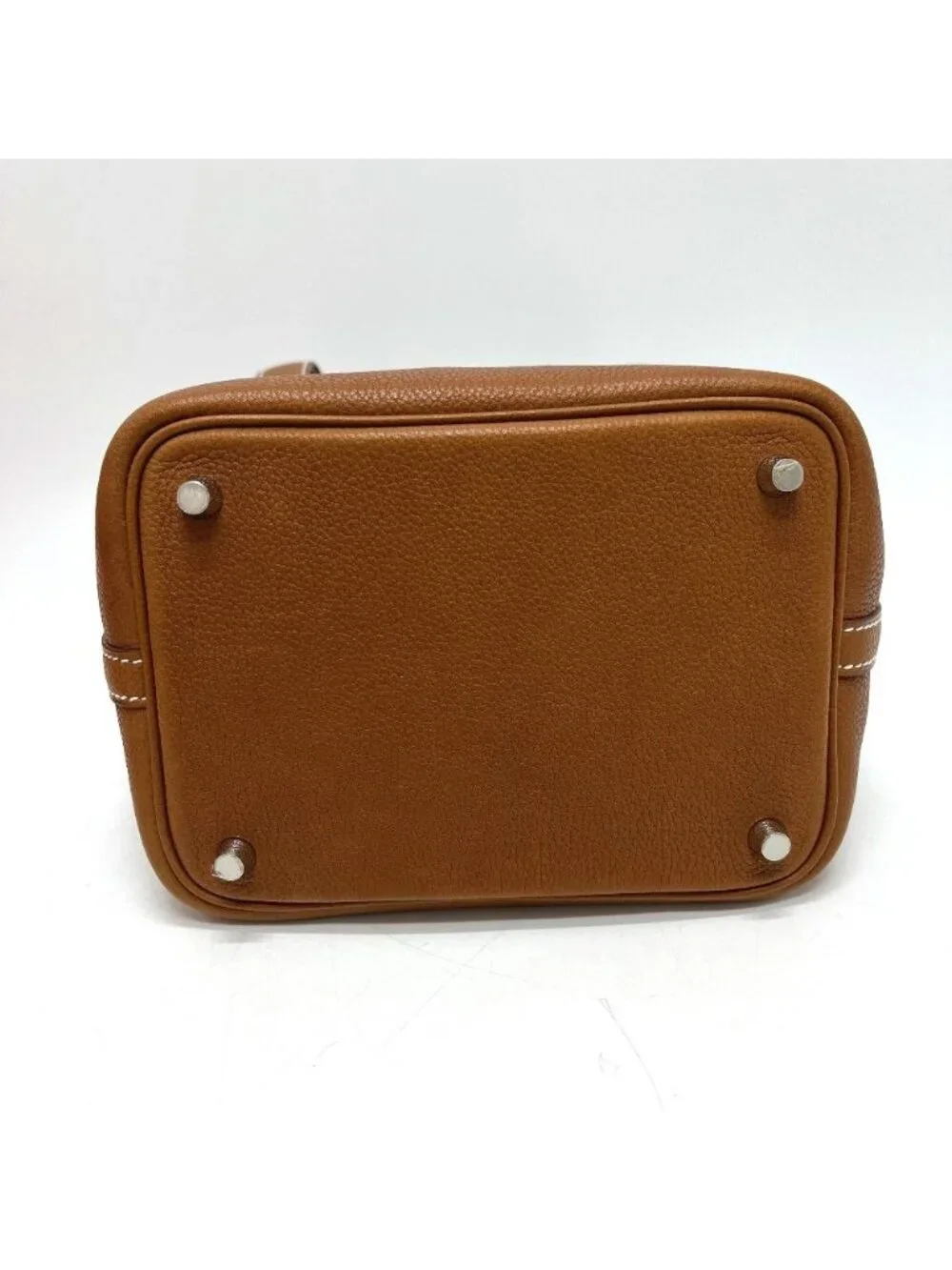 Hermes Handbag Picotin Lock PM Barenia Fauve
